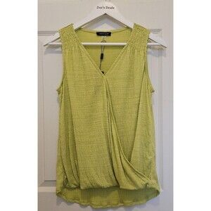Cable & Gauge Women's Tank Top Green Size Large